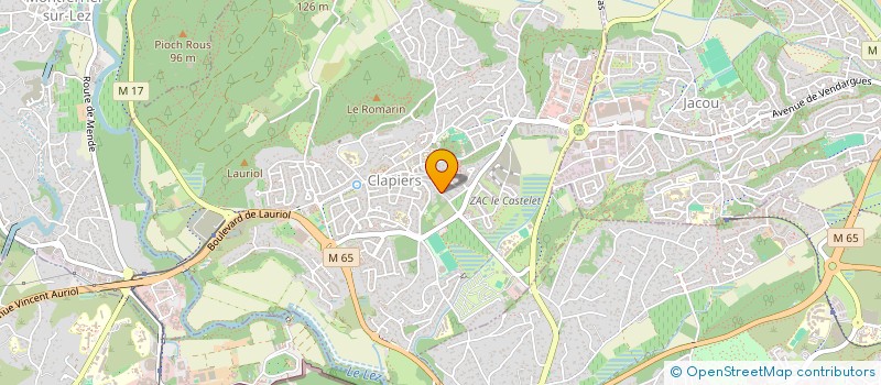 localisation de l'entreprise THE FIRST  CLAPIERS