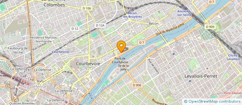 localisation de l'entreprise THE FIRST SARL à COURBEVOIE
