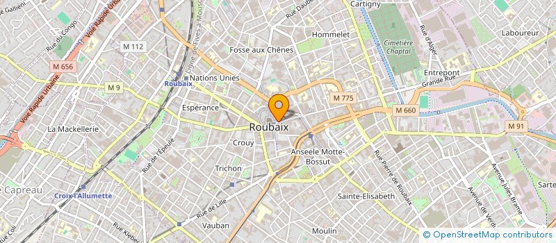 localisation de l'entreprise THE FIRST SON  ROUBAIX