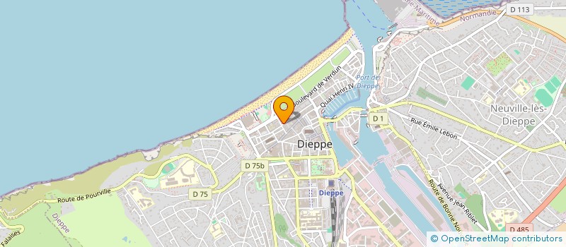 localisation de l'entreprise THE FIVE à DIEPPE