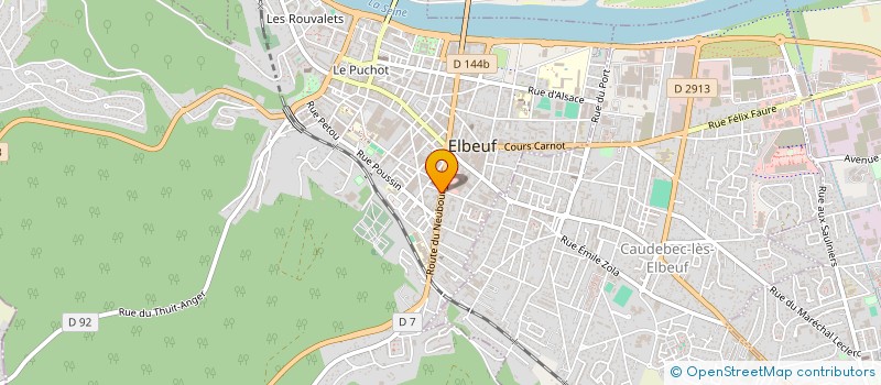 localisation de l'entreprise THE FOOD FACTORY à ELBEUF