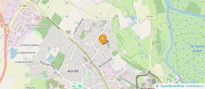 localisation de l'entreprise THE FORKS  AVRILLE