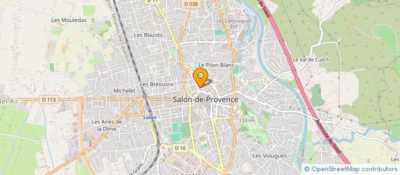 localisation de l'entreprise THE FOX FRIPERIE  SALON-DE-PROVENCE