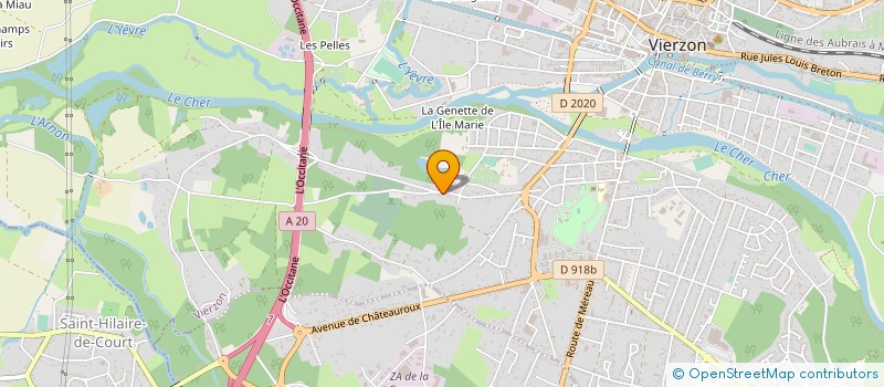 localisation de l'entreprise THE FOX PUB  VIERZON