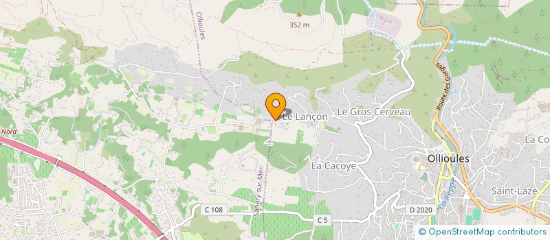 localisation de l'entreprise THE FRIDGE à OLLIOULES