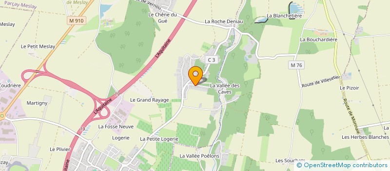 localisation de l'entreprise THE FRIZZ  PARCAY-MESLAY