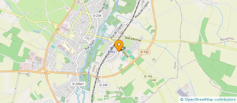 localisation de l'entreprise THE FUNKY BROTHERS  PONS