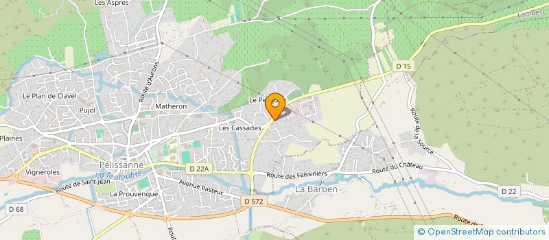 localisation de l'entreprise THE G TEAM  PELISSANNE