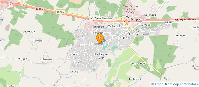 localisation de l'entreprise THE GARAGE  PLOEREN