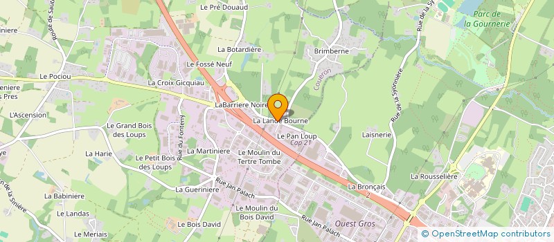 localisation de l'entreprise THE GLAM CEREMONY  COUERON
