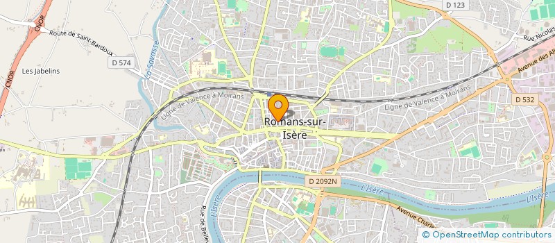 localisation de l'entreprise THE GOLDEN BARBERS ROMANS  ROMANS-SUR-ISERE