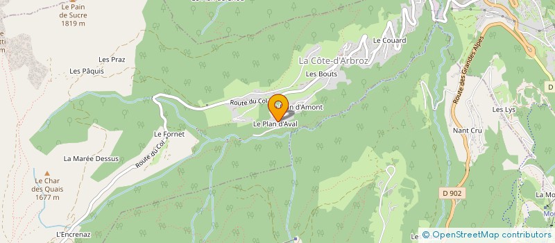 localisation de l'entreprise THE GREAT ESCAPE MORZINE  LA COTE-D'ARBROZ