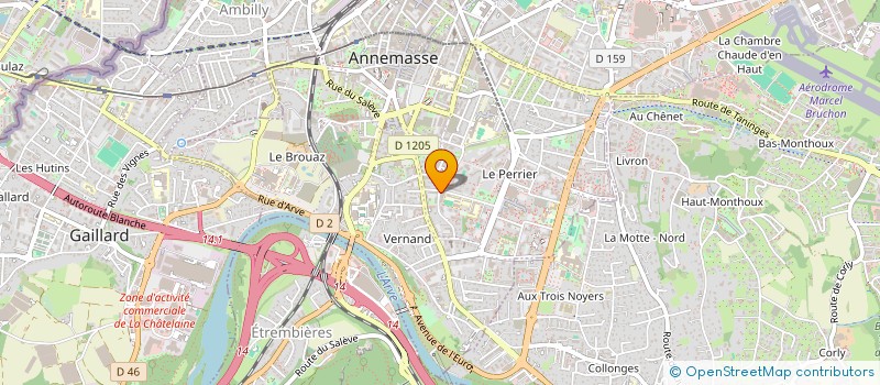 localisation de l'entreprise THE GREAT VTC 74  ANNEMASSE