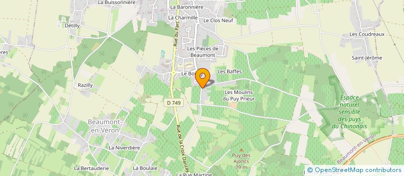 localisation de l'entreprise THE GREEN DOOR  BEAUMONT-EN-VERON