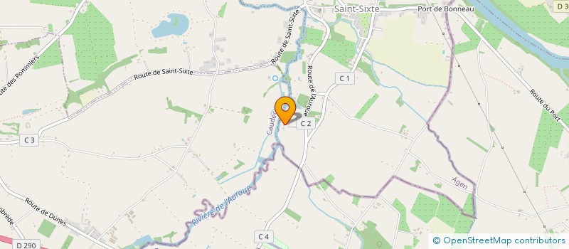 localisation de l'entreprise THE GREENHORNS BAND  SAINT-SIXTE