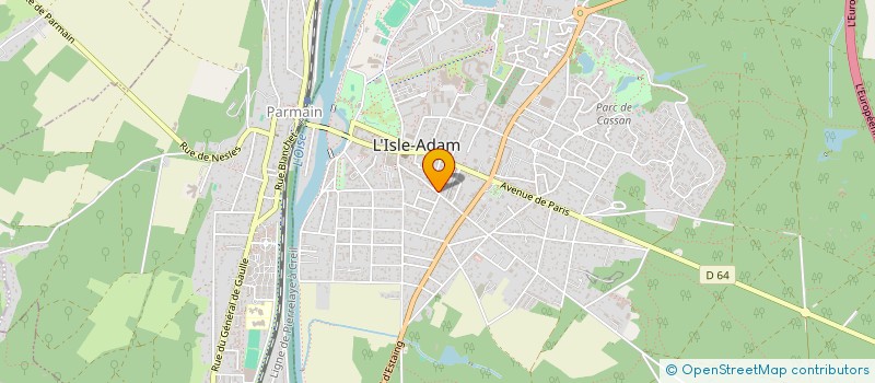 localisation de l'entreprise THE GRID  L'ISLE-ADAM