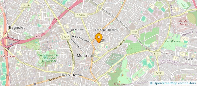 localisation de l'entreprise THE GROS MARCHE à MONTREUIL