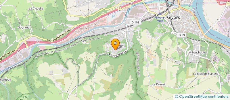 localisation de l'entreprise THE HAIR CARE COMPANY  GIVORS