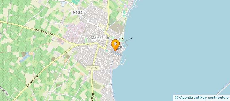 localisation de l'entreprise THE HARBOUR TAVERN à MARSEILLAN