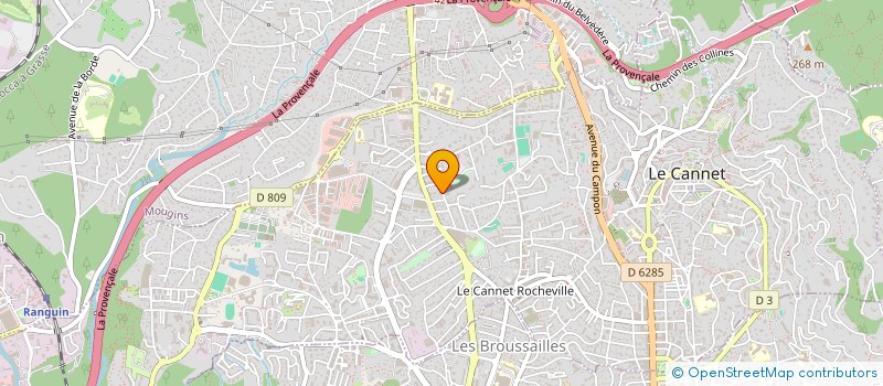 localisation de l'entreprise THE HELL S DIVERS à LE CANNET