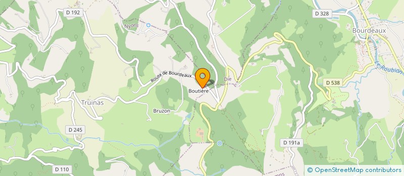 localisation de l'entreprise THE HIPPY HAPPY HOME  LE POET-CELARD