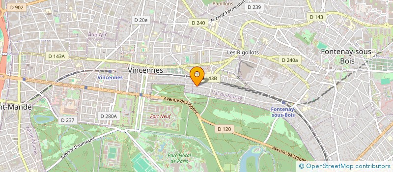 localisation de l'entreprise THE HIVE à FONTENAY-SOUS-BOIS