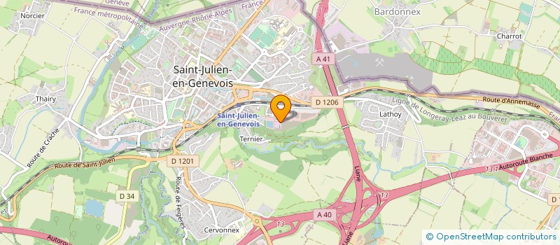 localisation de l'entreprise THE HOME DESIGN à SAINT-JULIEN-EN-GENEVOIS