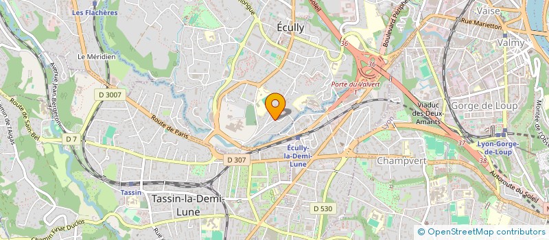 localisation de l'entreprise THE HOUSE OF GAINS  ECULLY