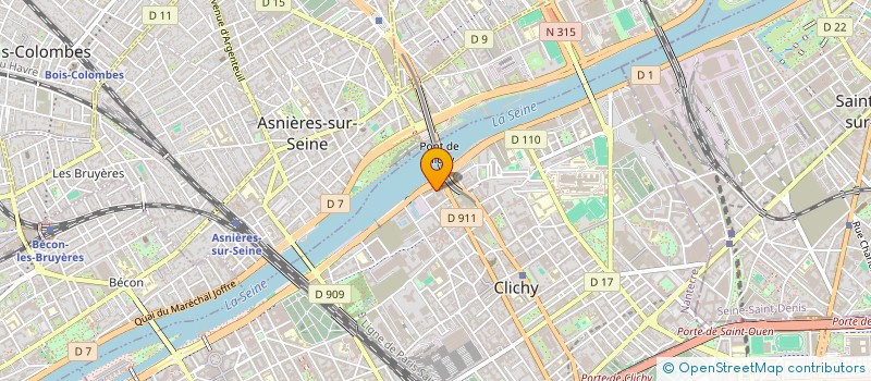 localisation de l'entreprise THE HOUSE OF MAD à CLICHY