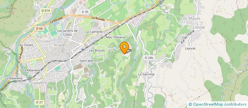 localisation de l'entreprise THE HUNGRY GEEK  PRADES