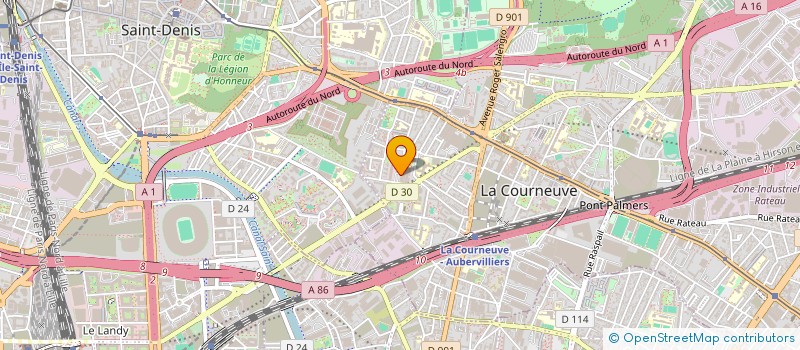 localisation de l'entreprise THE IO INITIATIVE à LA COURNEUVE