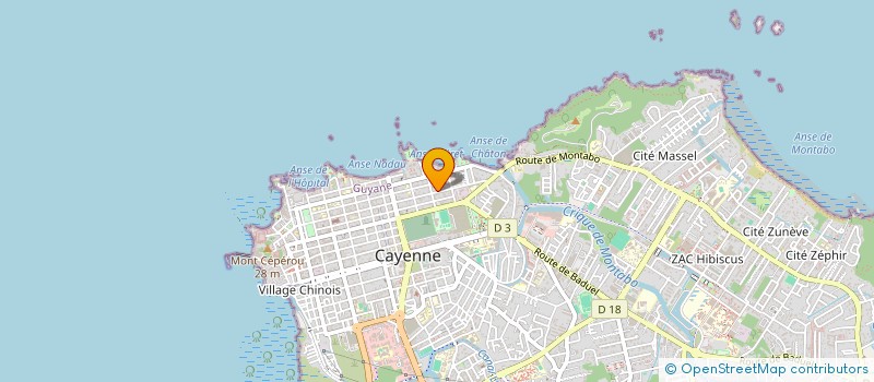 localisation de l'entreprise THE ISLAND CAYENNE  CAYENNE