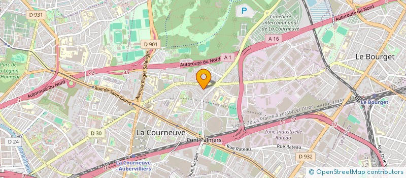 localisation de l'entreprise THE JSV GROUP à LA COURNEUVE