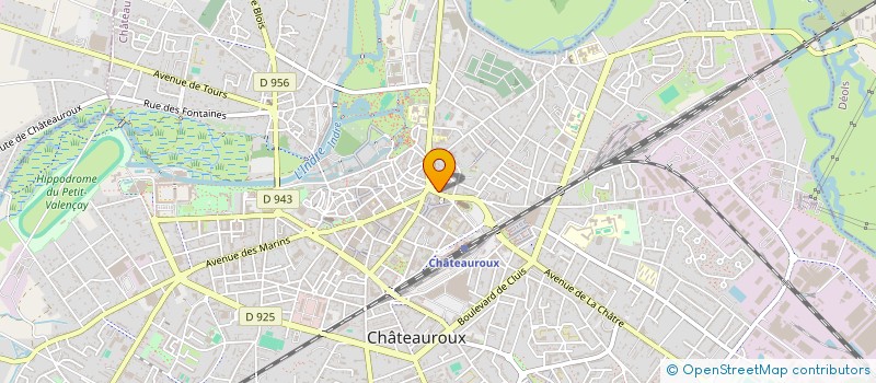 localisation de l'entreprise THE KING à CHATEAUROUX