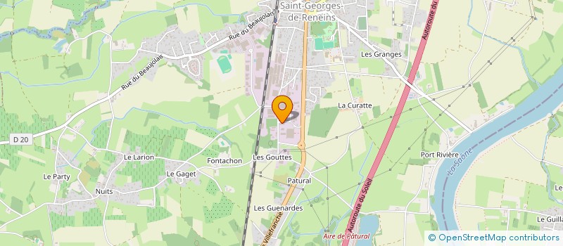 localisation de l'entreprise THE KING AUTO  SAINT-GEORGES-DE-RENEINS