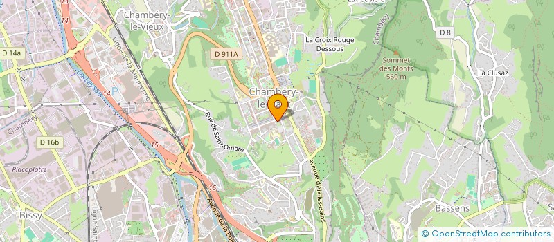 localisation de l'entreprise THE KING BARBER  CHAMBERY