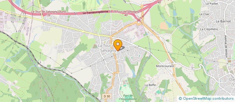 localisation de l'entreprise THE KUNGFU COMPANY  LA TOUR-DE-SALVAGNY