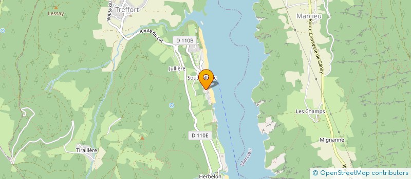 localisation de l'entreprise THE LAKE HOUSE  TREFFORT