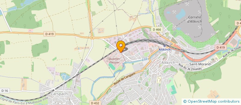 localisation de l'entreprise THE LIGNE  ALTKIRCH