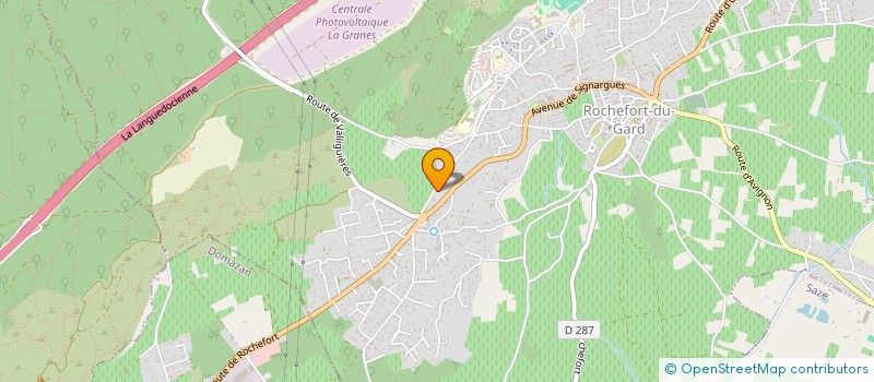 localisation de l'entreprise THE LINE  ROCHEFORT-DU-GARD