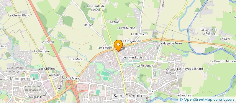 localisation de l'entreprise THE LITTLE WORKSHOP  SAINT-GREGOIRE