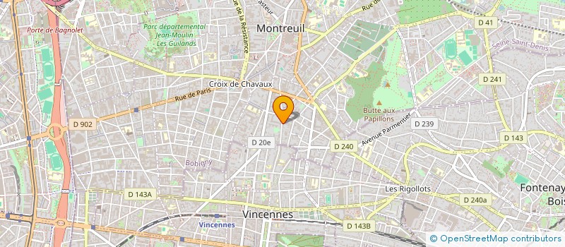 localisation de l'entreprise THE LONG ESCAPE à MONTREUIL