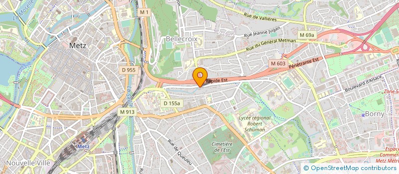 localisation de l'entreprise THE LUNETTES COMPANY  METZ