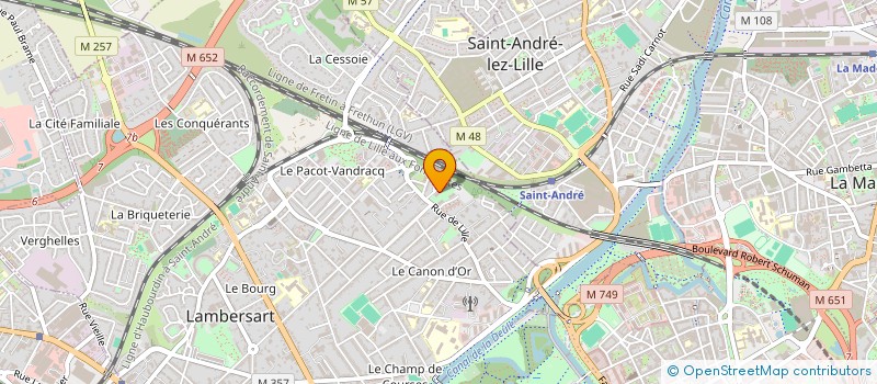 localisation de l'entreprise THE MANUFACTURING AND PACKAGING à LAMBERSART