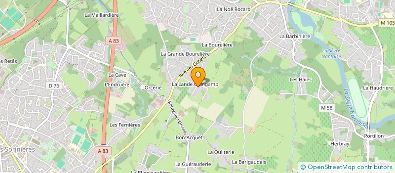 localisation de l'entreprise THE MASTERS  VERTOU