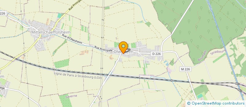 localisation de l'entreprise THE-MATIQUE  OLWISHEIM