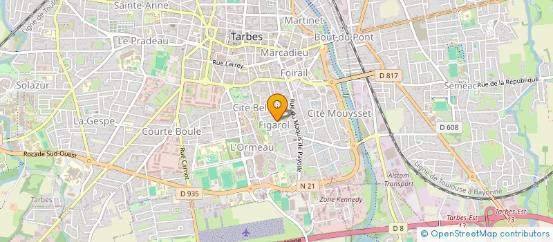 localisation de l'entreprise THE MAVERICKS  TARBES