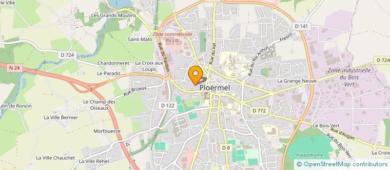 localisation de l'entreprise THE MEIZH  PLOERMEL