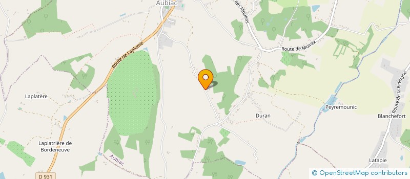 localisation de l'entreprise THE MEL FASHION SHOW  AUBIAC