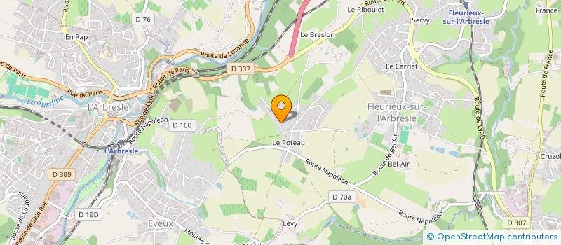 localisation de l'entreprise THE METS  FLEURIEUX-SUR-L'ARBRESLE